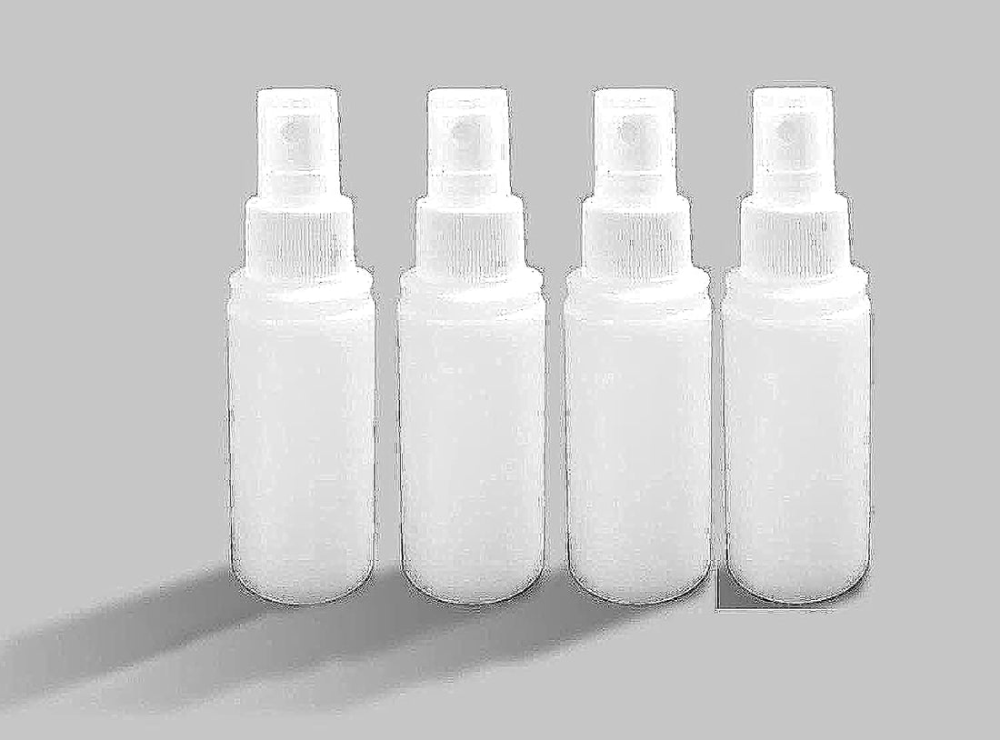 Spray Bottles 75 ml (4pcs) Empty Fine Mist Plastic Mini Travel Bottle Small Refillable Containers (4count)