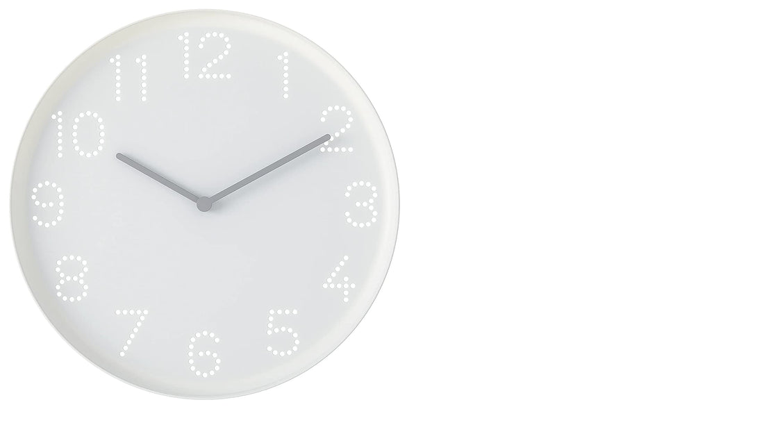 Ikea TROMMA Wall Clock, White25 cm (9 ¾") Pack of 1