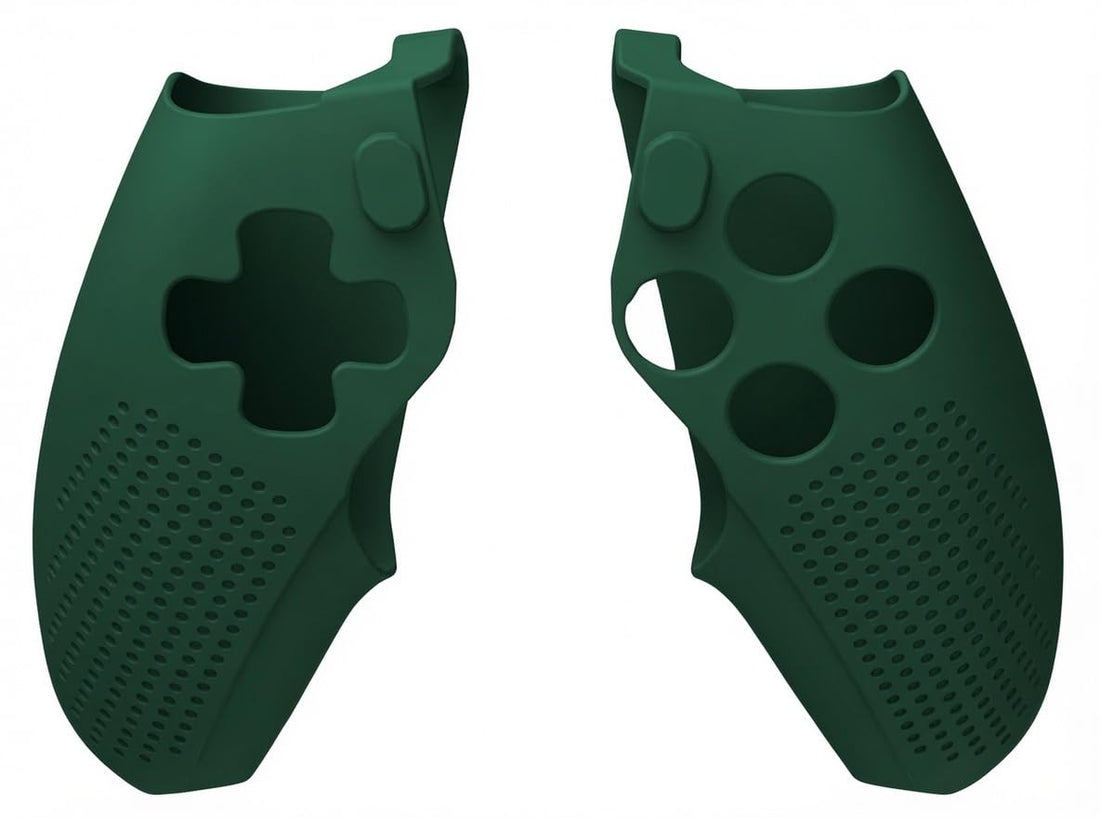 PS5 Silicone Case Cover Compatible with Playstation 5 | Flexible Shockproof Protective Case Cover for Controller Green