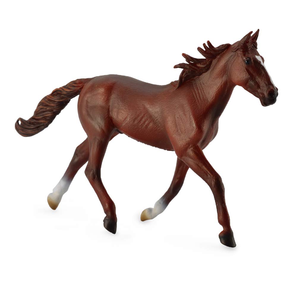 Collect A Horses Standardbred Pacer Chestnut Stallion Toy Figure