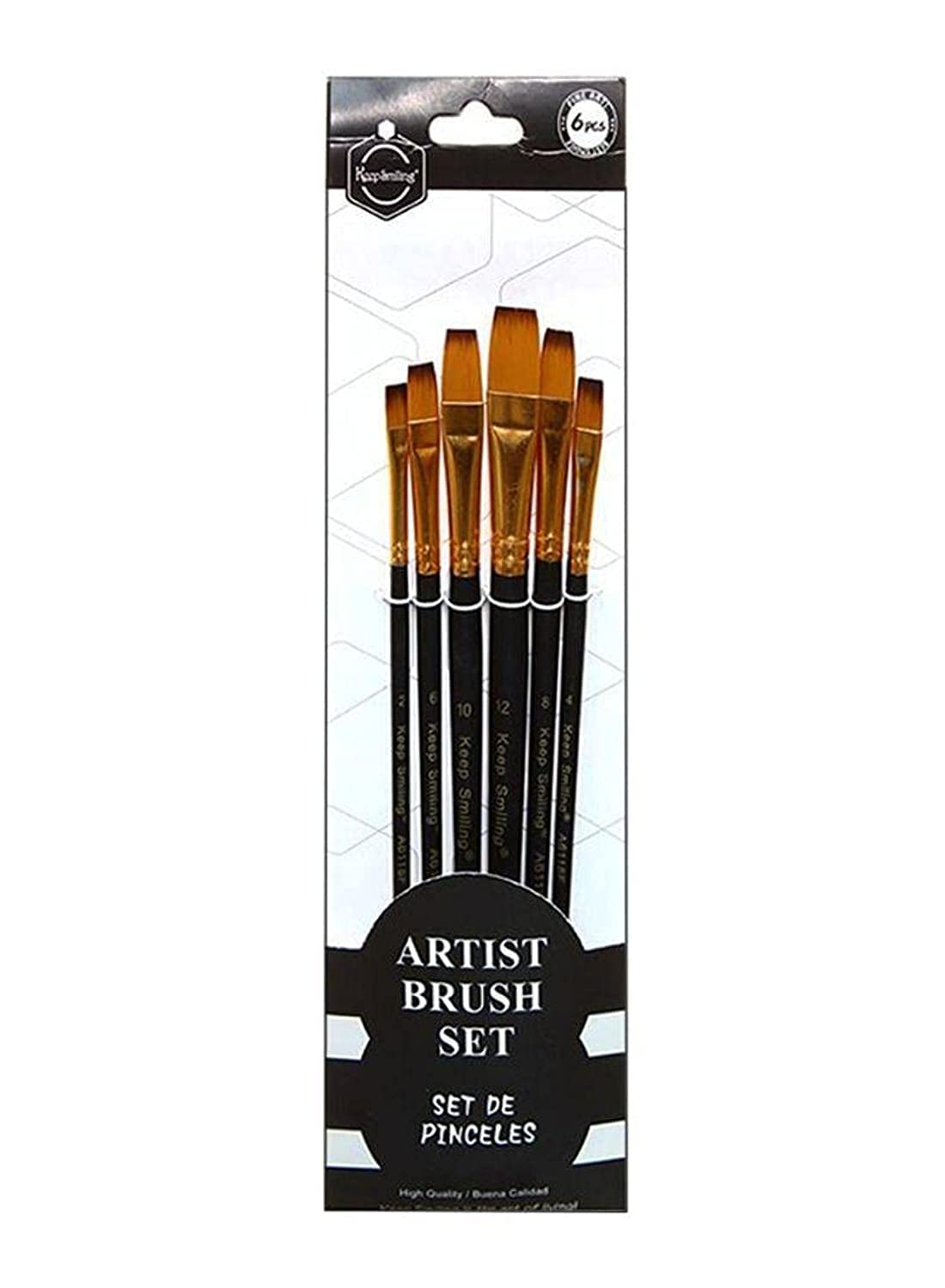 Keep Smiling 6-Piece Artist Brush Set