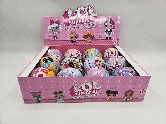 AMAZING SURPRISES MAGIC BALL LOL STAND INCLUDE 12 BALL,IT IS NOT JUST GAME IT IS SURPRISE EACH LAYER HAS SOMETHING NEW