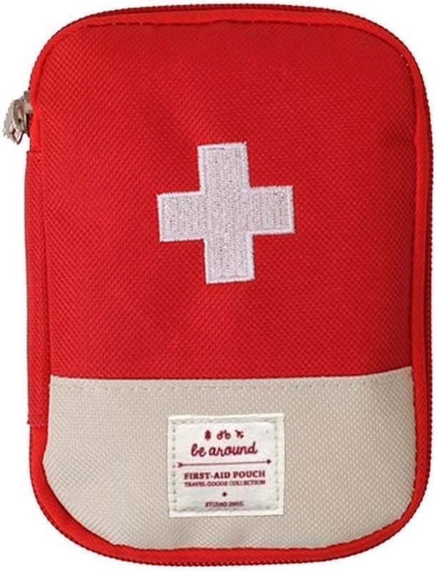 Small First Aid Kit Travel Bag Portable Medicine Box Storage Bag for Sports, Camping, Hiking, Outdoor Activities and Emergency