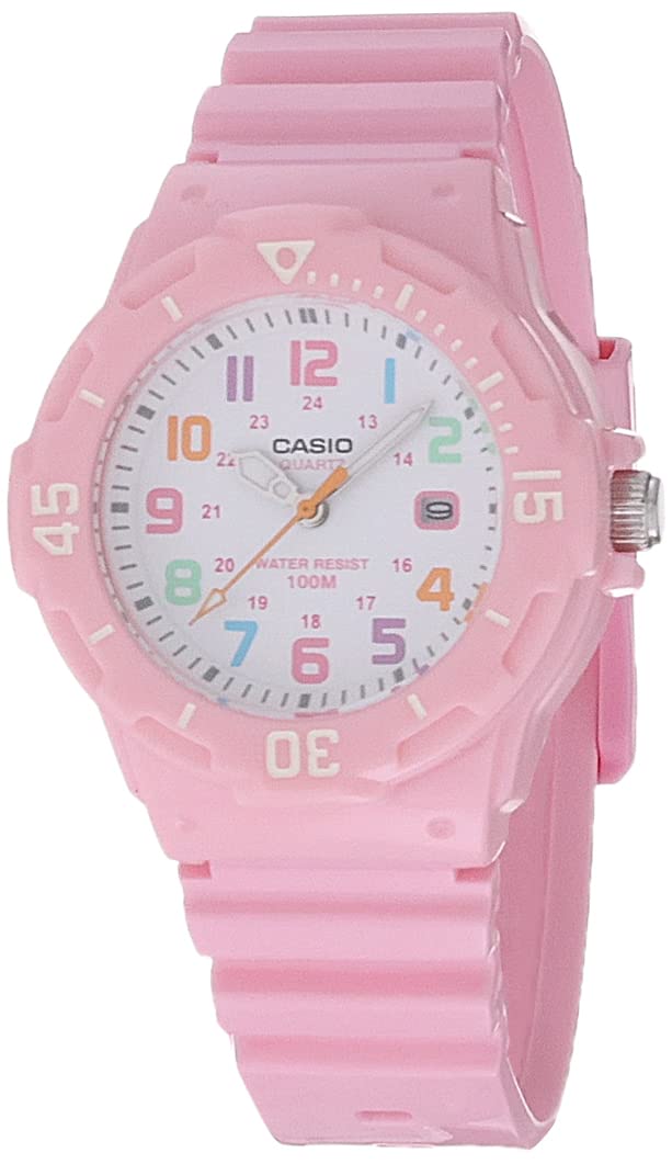 Casio Womens Quartz Watch, Analog Display and Resin Strap