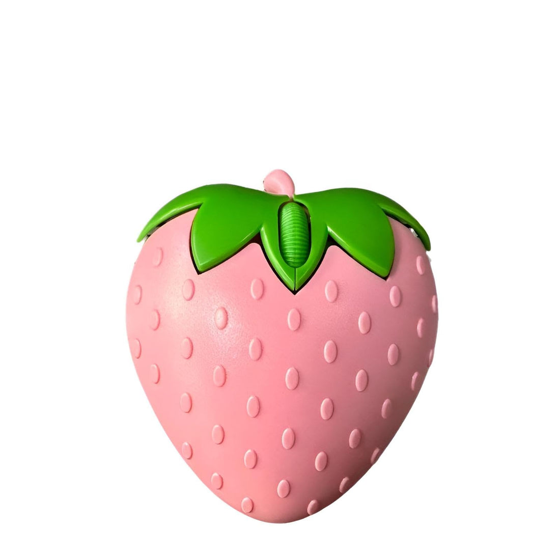 Wireless Mouse - Cute Strawberry Shape Bluetooth Mouse Dual Mode 1000DPI USB Receiver Portable for Laptop Desktop PC Pink Color Ergonomic Silent Click Office Home Gaming Accessory
