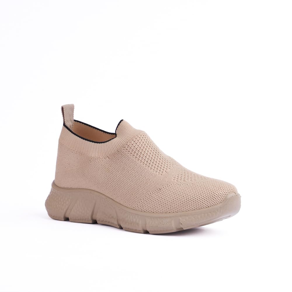 Kids' stylish Trim Slip-On Sneakers - Breathable Knit Walking Shoes for Boys & Girls, 501