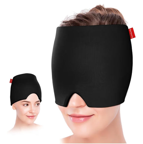 Gel Cooling Mask, Stretchy Cooling Pads, Headache Relief Cap, Cool Pack for Cold Compression, Sleep Mask, Ice Cover for Headaches, Swollen Eyes, Sinus, Nerve