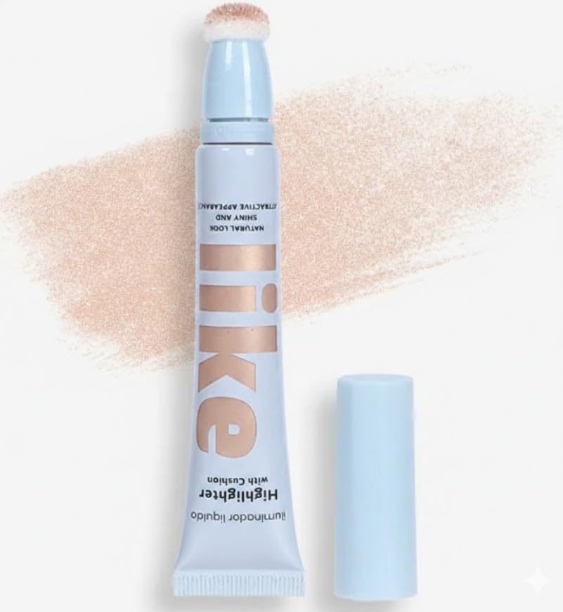 Liquid Highlighter Beauty Wand, Highlighter & Bronzer Stick w/Cushion Applicator/Natural Shimmer Smooth Silky Cream Face Bronzer Stick Makeup Beauty Wand 20 gram- (SMOKIN WHISTLES)