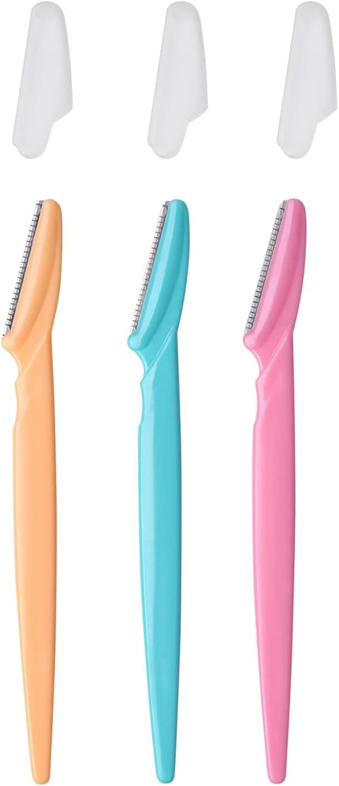 Eyebrow Razors Shaper 3 Pcs Facial Hair Remover Face Shaver Trimmer Safety Facial Exfoliating Tool for Women and Men