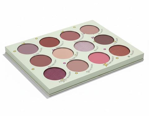 Colors Colorful Eyeshadow Palette Makeup,Rose Gold Brown Nude Matte Shimmer Eye Shadow Powder Palette,Naturing-Looking Long Lasting Waterproof-brown cover - cover -N1-12 COLORS