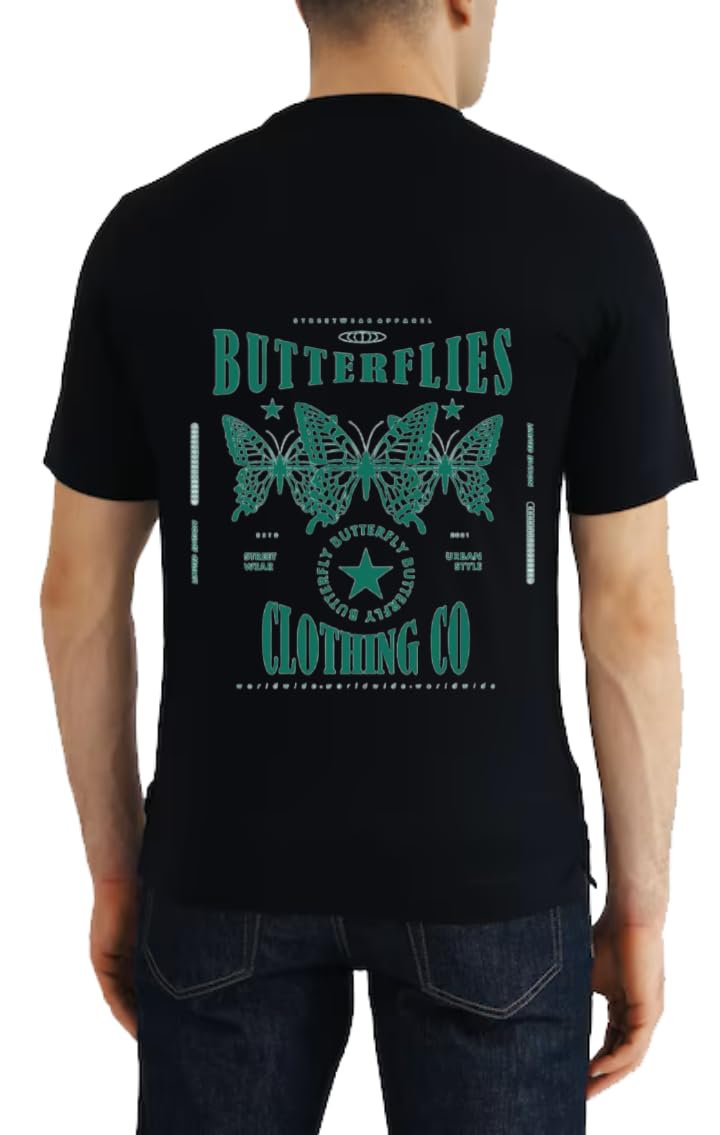 BUTTERFLIES CLOTHING CO T-shirt Black