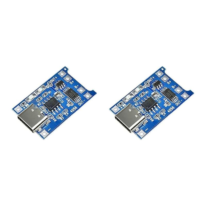 2-Pack Type-C TP4056 MODULE 5V 1A Lithium Battery Charge ControllerMODULE