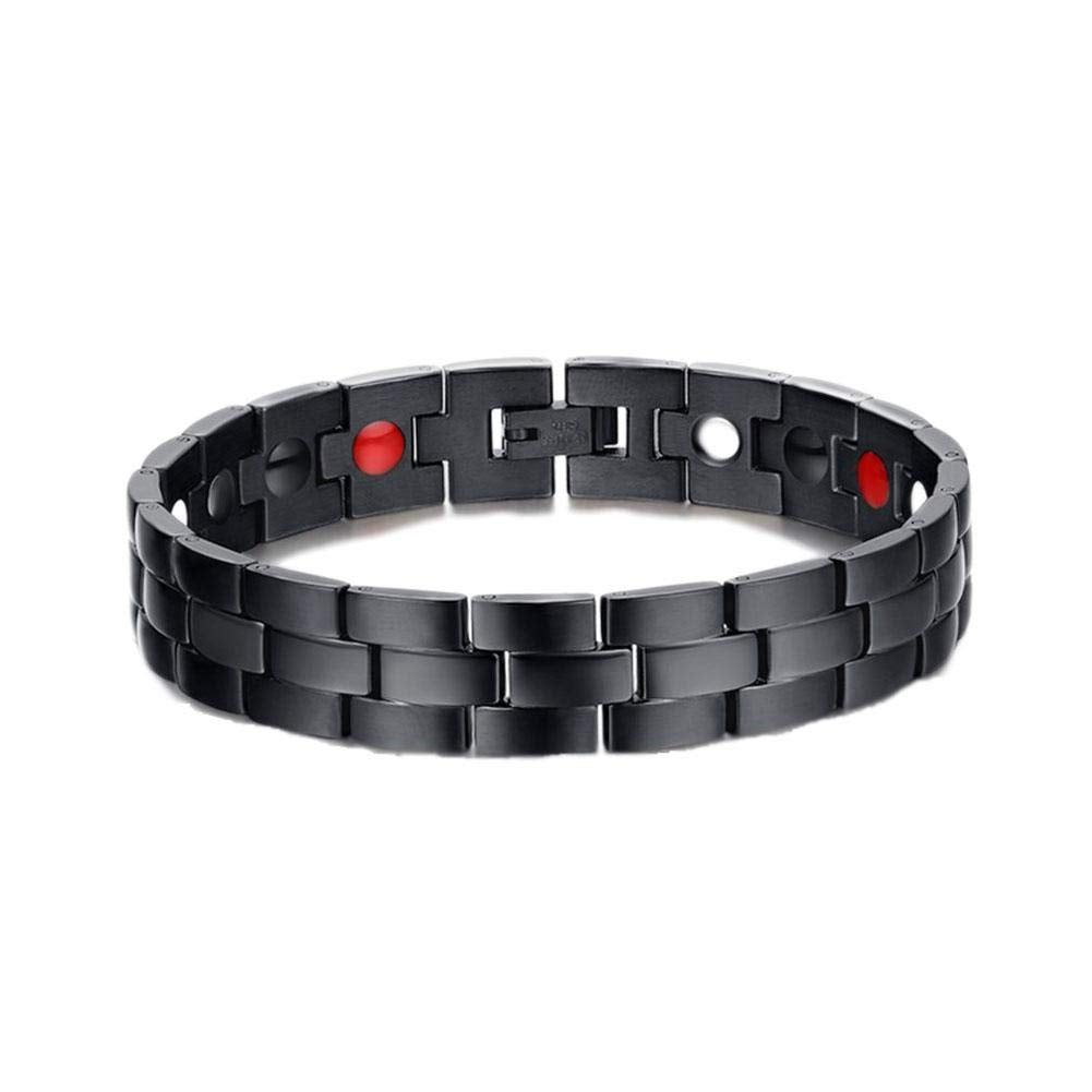 Medical energy bracelet with pure germanium stone for disposal of negative electrical charges in the body and balance of men with a frame of stainless steel