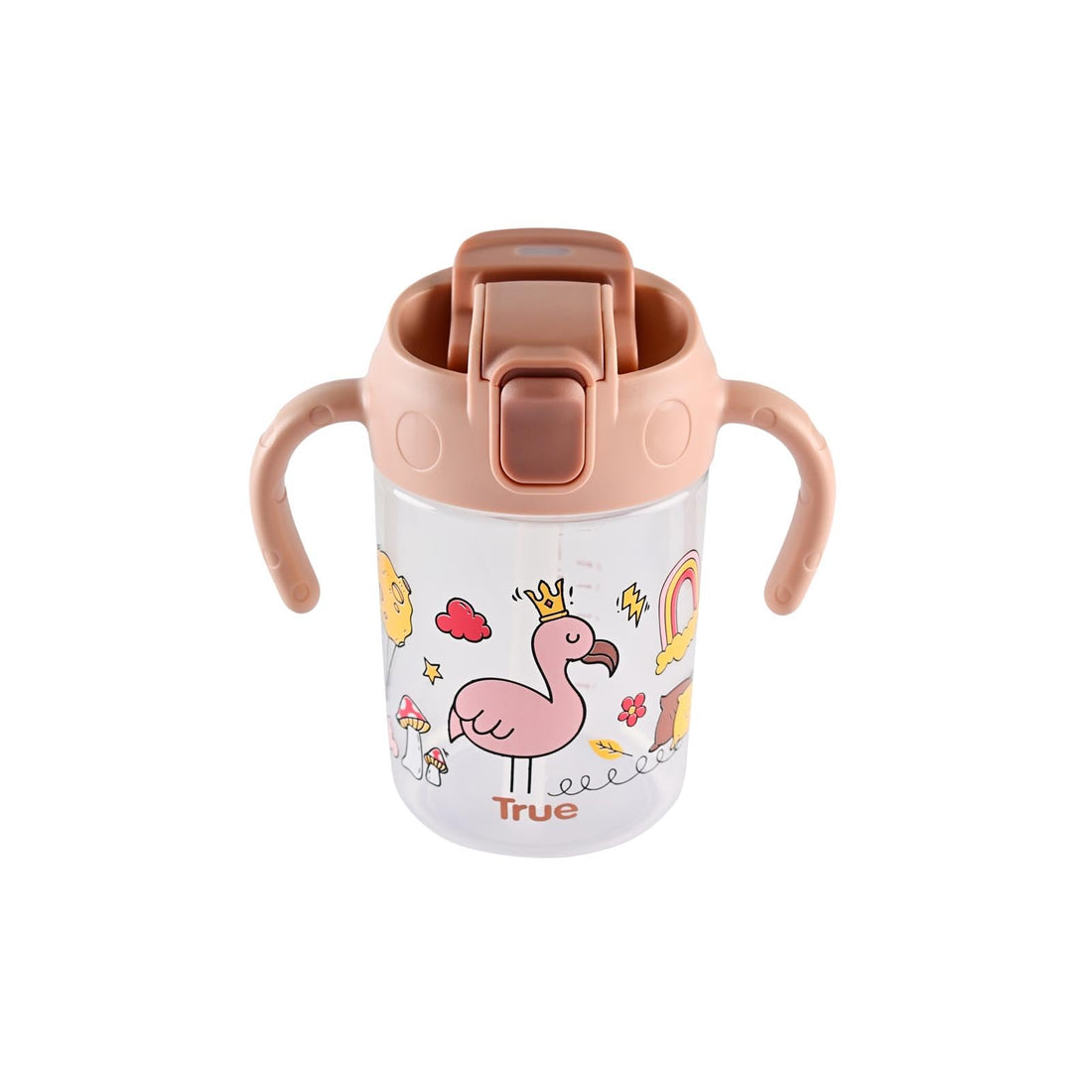 True Gold- 2 Stages Drinking Cup With Handles-300 ml-12+ months-BPA FREE– Silicone Spout-& Hard Spout