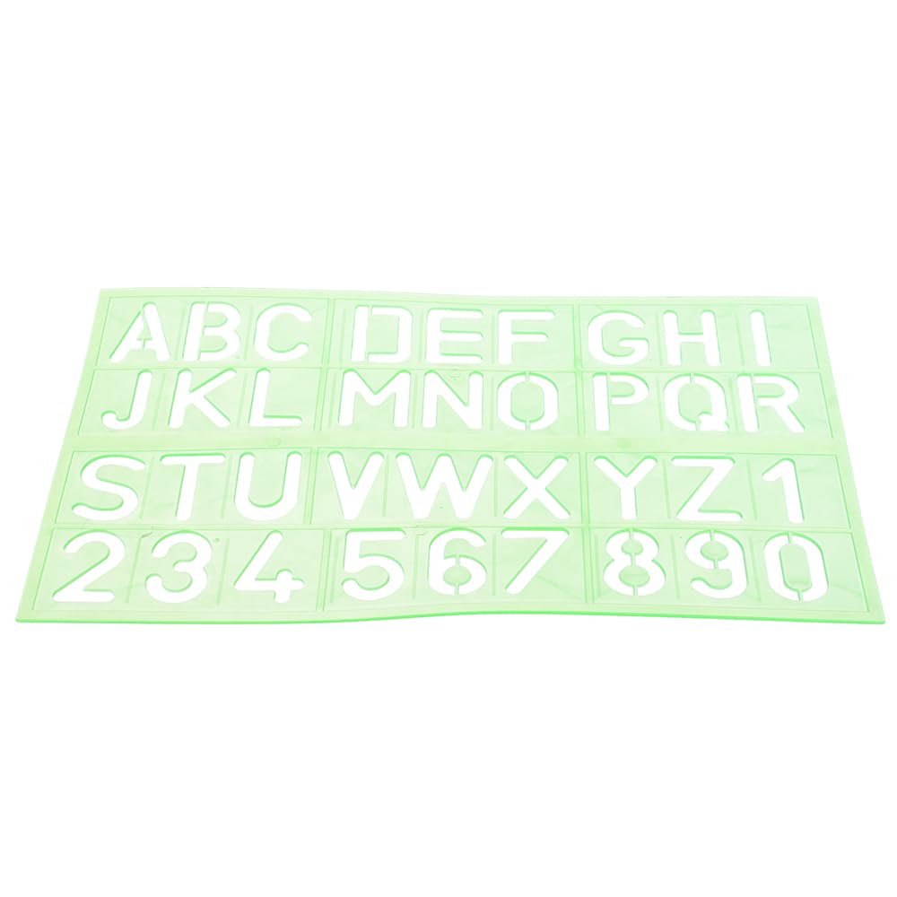 Elmaayergy 8074-6215 S-702 Plastic Ruler With Alphabet Shapes 1.5Inch With Durable Material, Suitable For School And Home