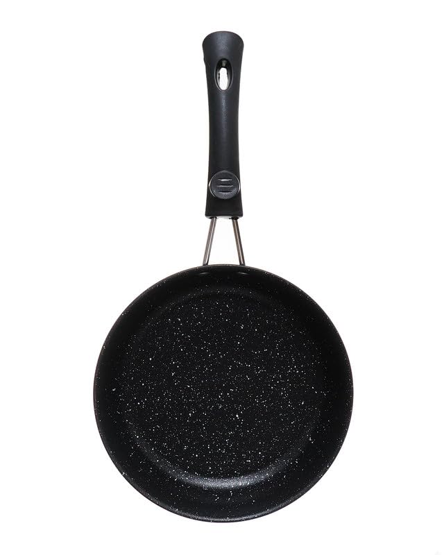 Rocky Small Granite Frying Pan Size 19, Black
