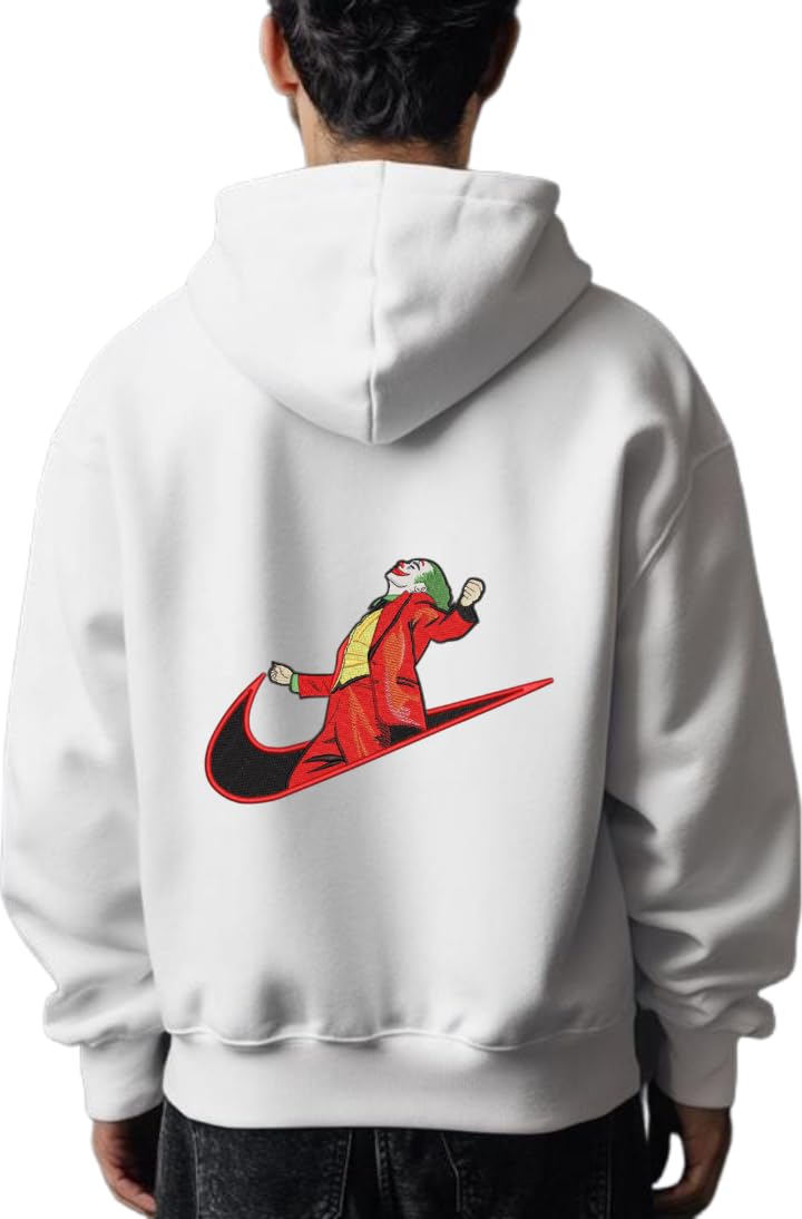 Joker Nike Spoof hoodie back White