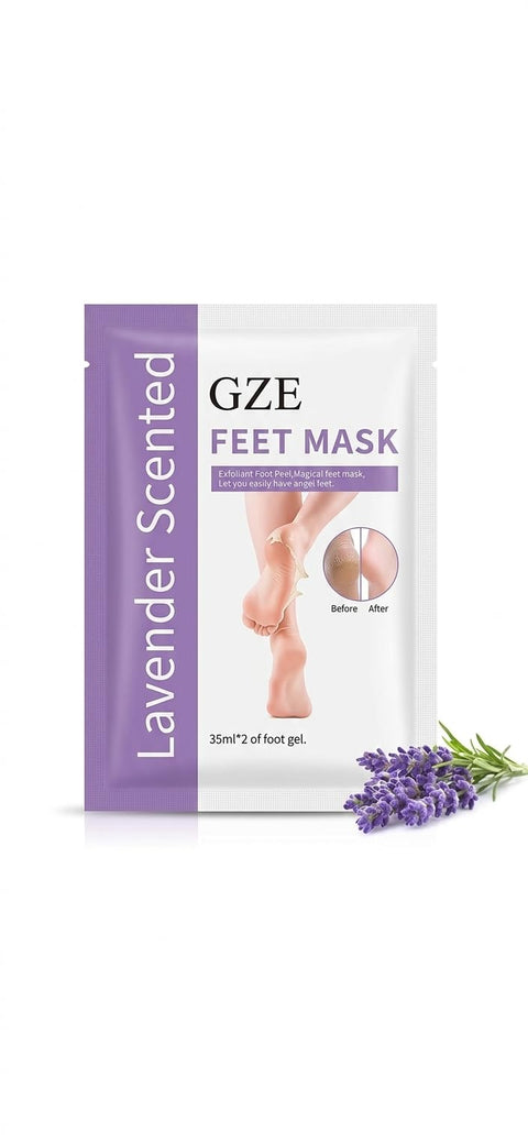GZE Foot Peel Off Mask Lavender Dead Skin Remover Softening Feet 35ml 1 Pair