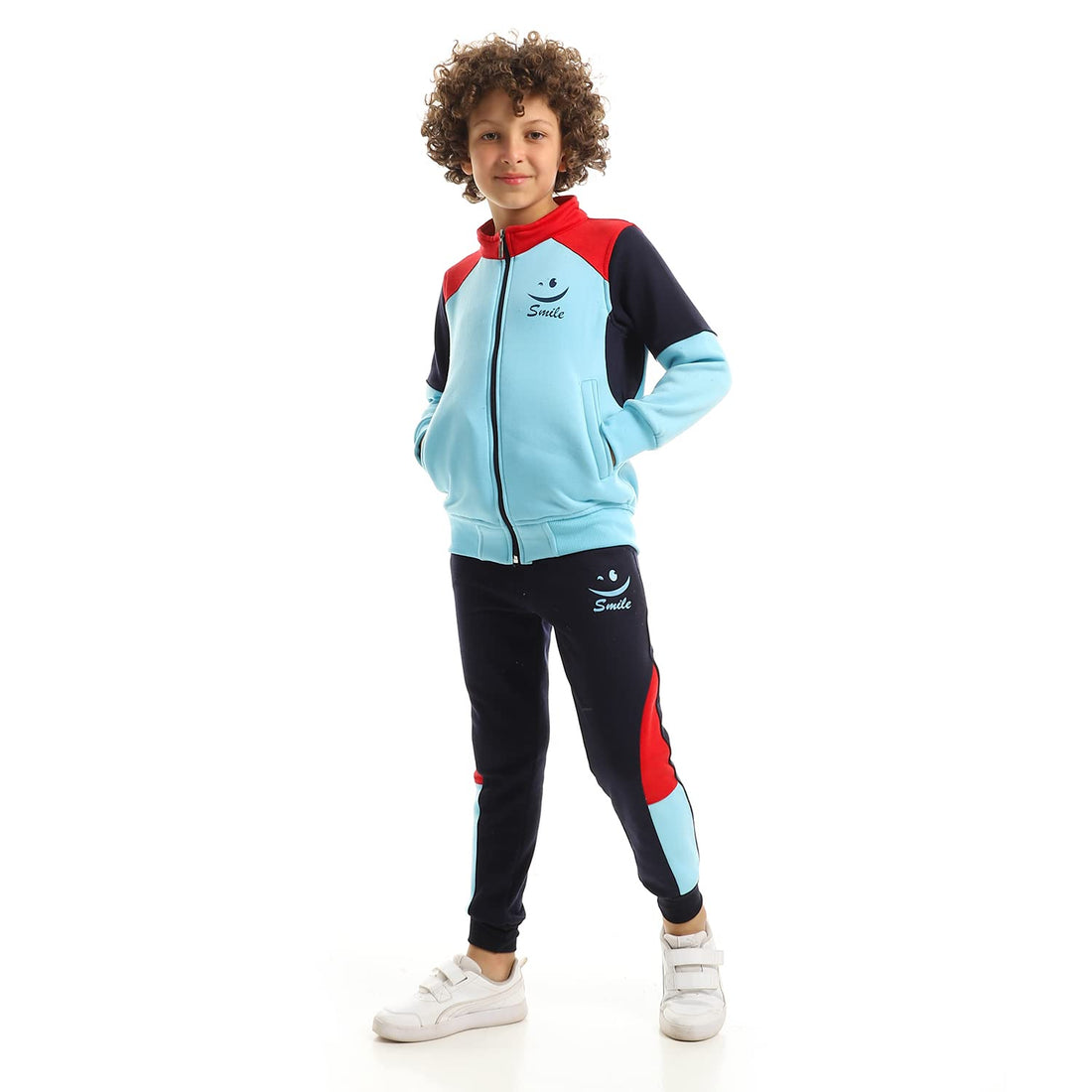 CAESAR Boys Boys Training Suit Printed (Smile) Training Suit