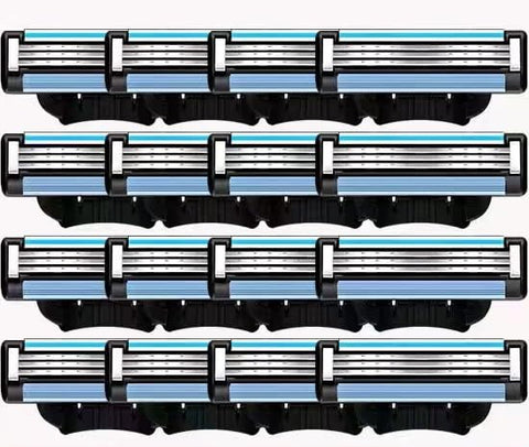 16 PCS Razor Blade Refills, 3 Razor Refills for Men