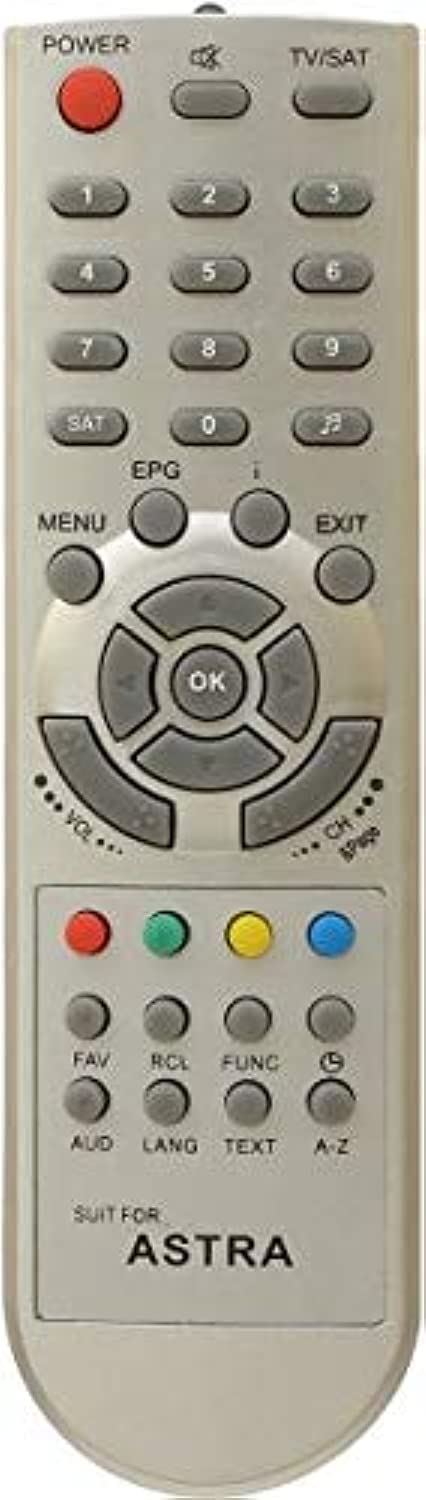 Remote Control A29026 For Astra Receiver 7000/8000/8400/8500/9000/9500, Silver