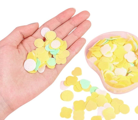 Shape Paper Soap | Flower Design Apple Shape Box Paper Soap | Portable Flower Tube Petal Box Petal, Assorted Color, Paper Soap, Clean Soft Bath For Travel(Pack Of 1-RANDOM COLOR)