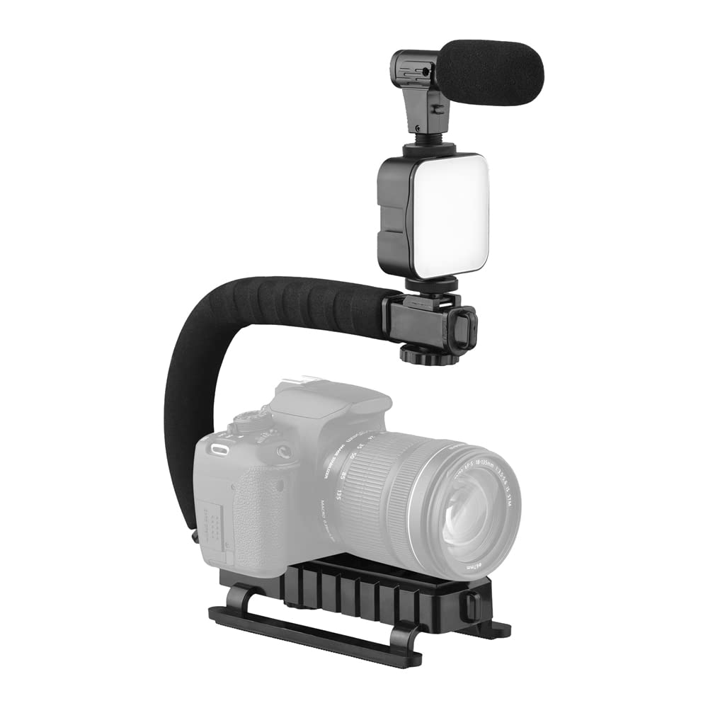 TECHBLAZE AY-49U U Shaped Video Making Handheld Stabilizer Kit Camera Gimbal for Outdoor Videography Portable Video Camera Accessories C Shape Stabilizer for DSLR Mobile Phones DV