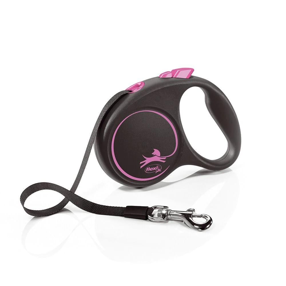 Flexi Black Design S Tape 5m, black/pink