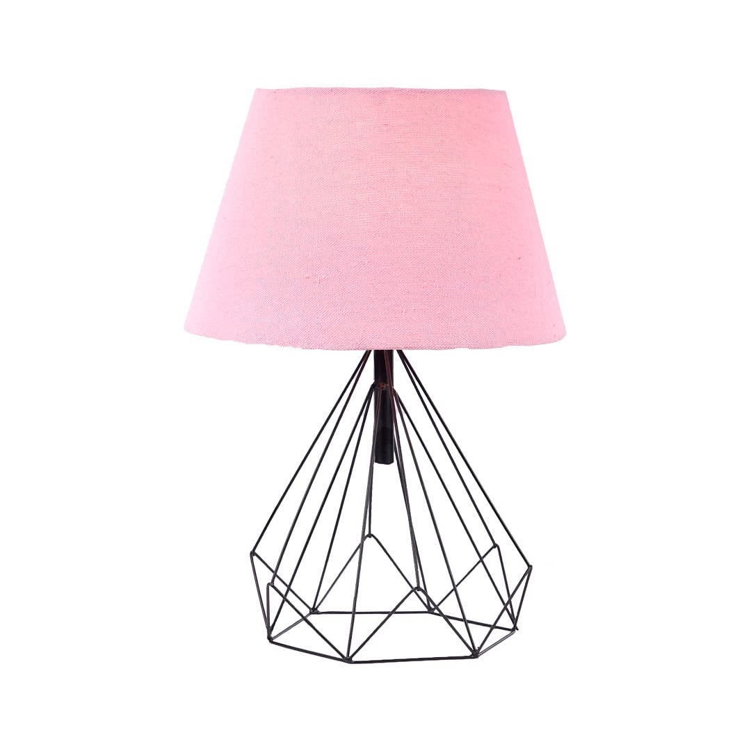 Nagafa Shop, Bruno Tlpb-1 High Quality, Modern Design Table Lamp For Living Room, Bedroom, Or Hall - Pink