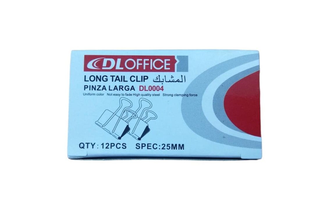 Plus Binder Clip 25 mm 12 pcs Black Model BC30