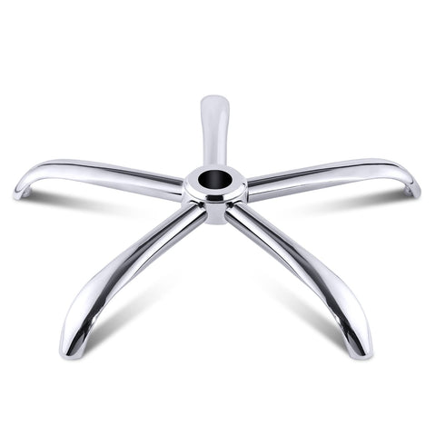 Sytopia office chair base, 28 inch office chair base replacement with reinforced metal legs (2200lbs), chair bottom part for most chairs, universal gas cylinder and caster sockets (silver)