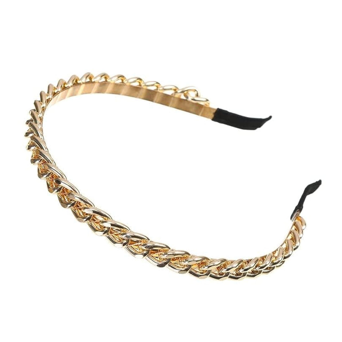 Women Chained Headband Fashion, Gold Metal Thin Headbands for women Girls, Beauty Silver Headbands Hair Hoop Hair Accessories (Gold)