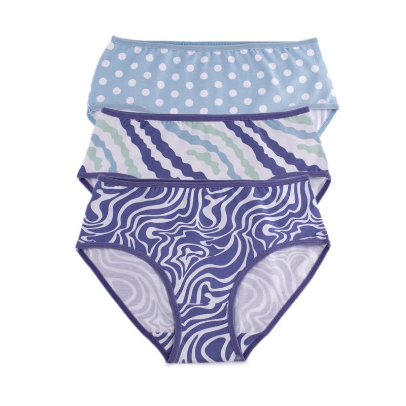 Milk Multicolor Pack of 3 Printed Midi Underwear For Women Size XXX-Large - M-327-MD-3XL