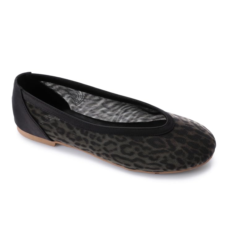Mr Joe Leopard Print Mary Jane Flats Ballerina 3021