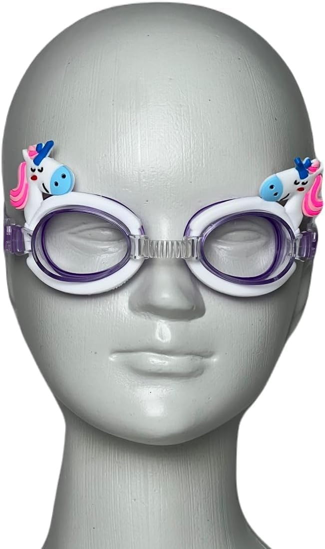 SMART FIT®-Explore Adventures Anti Fog Swim Goggles for Kids Age 3-14, Cute Design Fun Kids Swim Goggles Anti Fog Waterproof Protection Lenses UV Protection - VAR4365