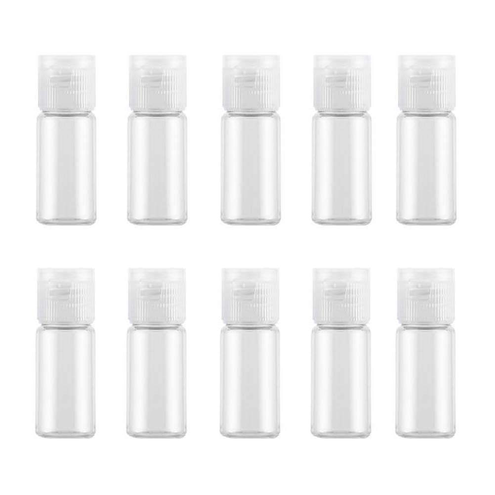 12Pcs 15ml Clear Plastic Empty Bottles Travel Containers with Flip Cap Refillable Toiletry Container Cosmetic Sample Bottles for Shampoo Shower Gel Lotion Essential Oil