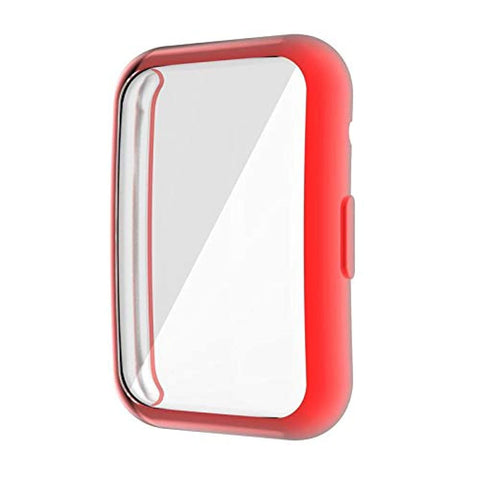 Other Full Protective Cover For Huawei Watch Fit - Red, Case, Smart Watches, 1.39 inches, Tempered Glass, Plastic, 1 Piece