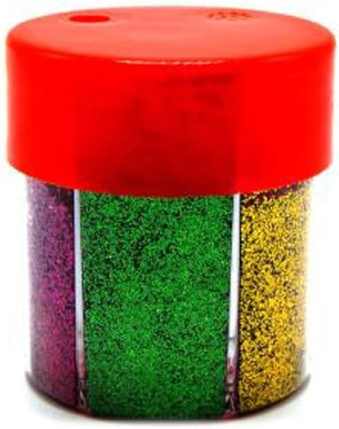 Glitter Jar 6 in 1 Extra Fine Glitter, 6 Colors Holographic جليتر بودرة للتزيين و الأطفال, Loose Glitter Powder for DIY Arts Crafts, Holiday Decoration - 1 Jar Multicolor