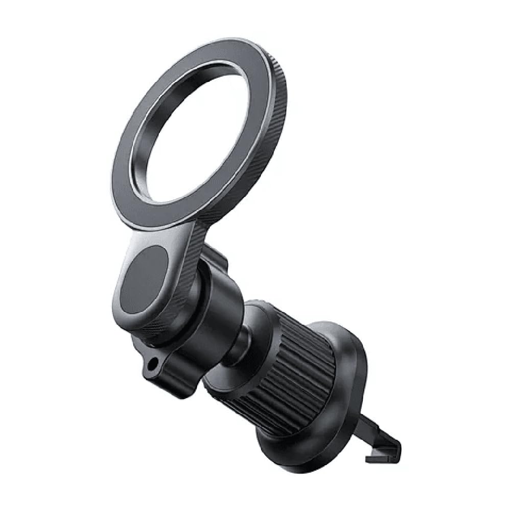 WiWU Wi-W051 Mago Series MagSafe Car Mount,Powerful N52 Magnetic Air Vent Phone Holder, 360° Rotation Adjustable Stand,Compact&Stable Design for iPhone 16/15/14/13/12 Series – Black|18Months Warranty