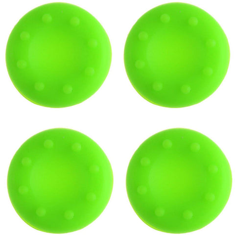 OCity 4 x Silicone Analog Joystick Thumbstcks Thumb Stick Grips Caps Cover for PS4 PS3 Xbox One Xbox 360 PS2 Controllers (Green)