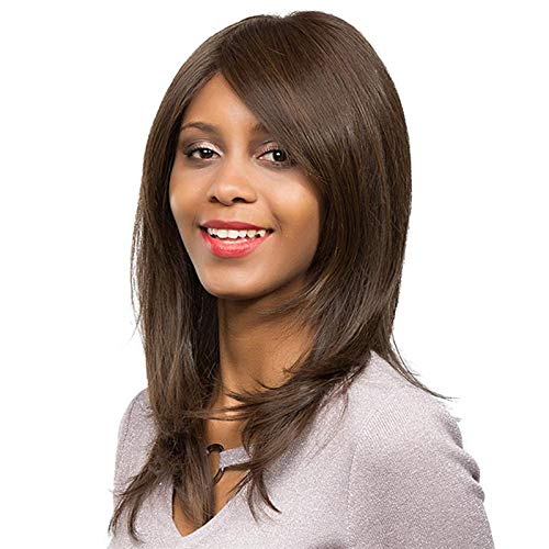 ECIF Women's Wig Fashion All Match Charming Long Straight Synthetic Hair Accessory 20Inch