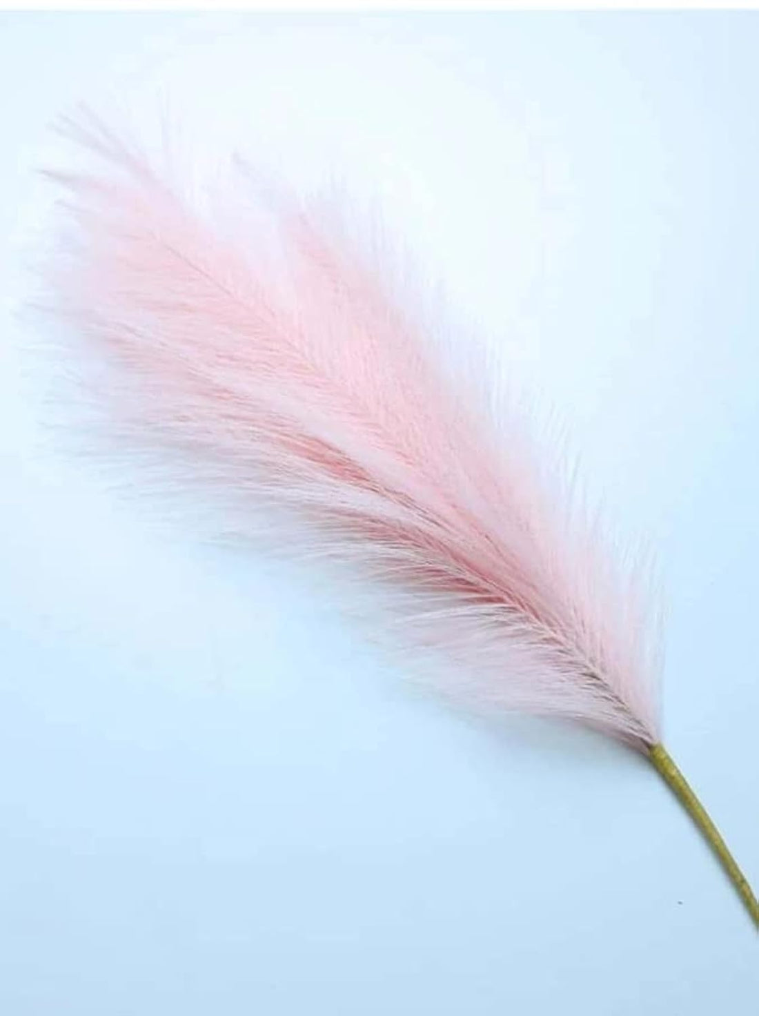 Artificial Color Feather 5 Branches Rose