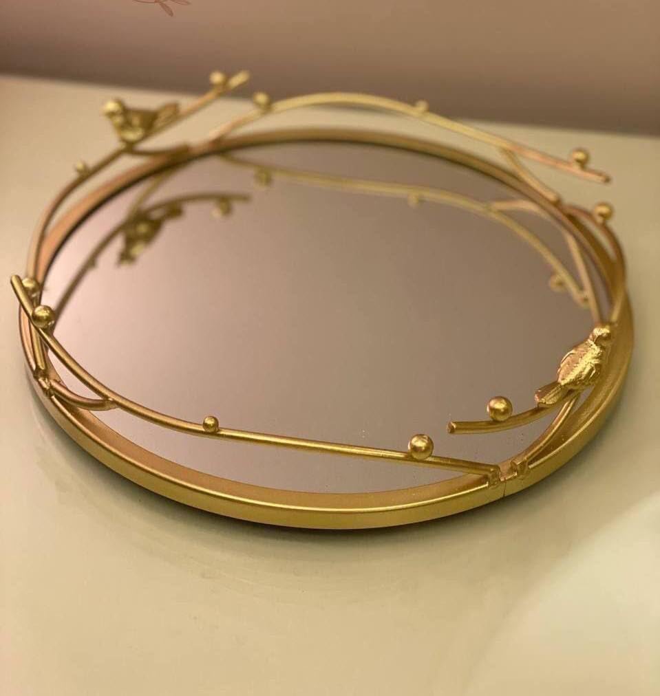 "Golden Essence Tray";;~,..
