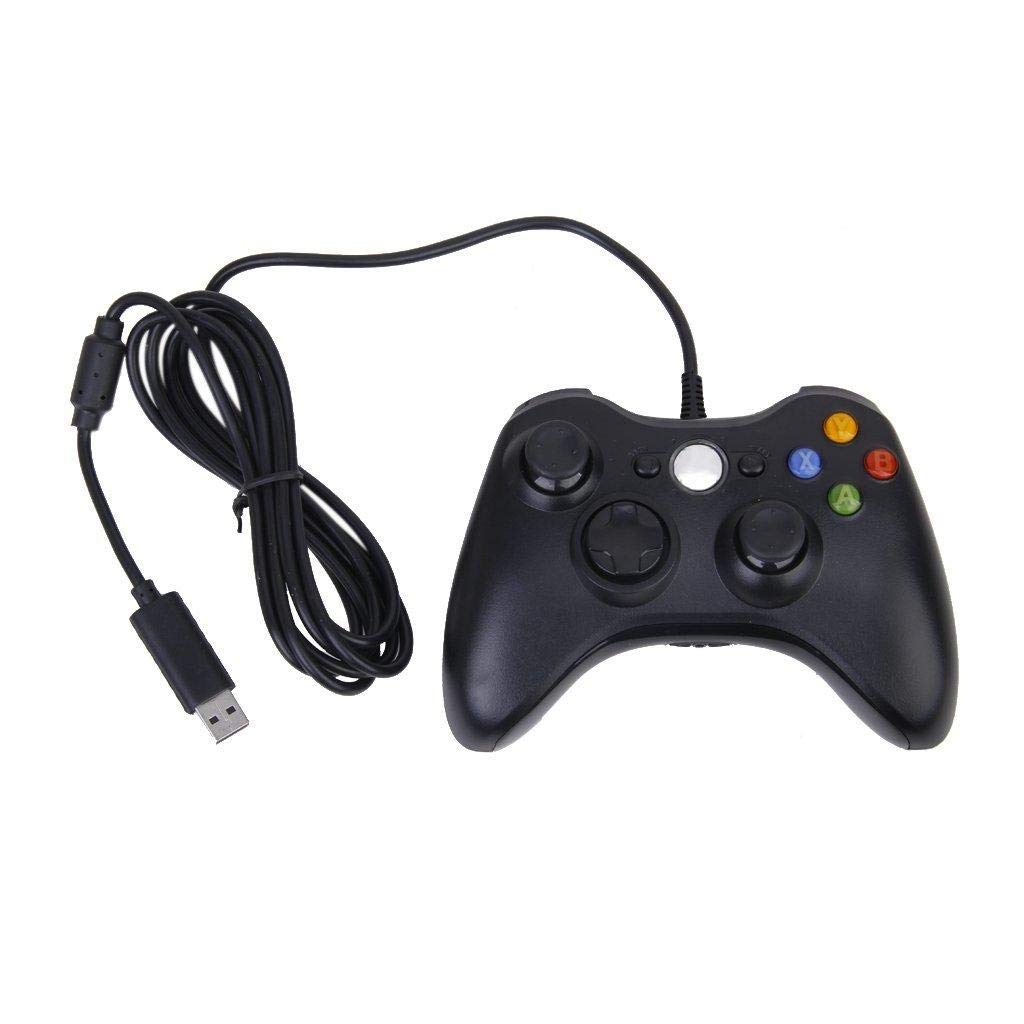 Doo Deen USB Wired Gamepad Controller Joystick for Xbox 360 PC Windows XP WIN7 (Black)