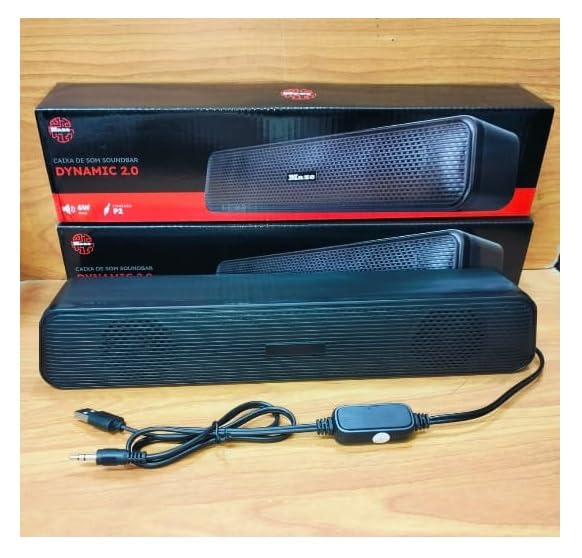 Computer Speaker, High-Quality Material, Powerful Sound, Wired USB Multimedia, soundbar style