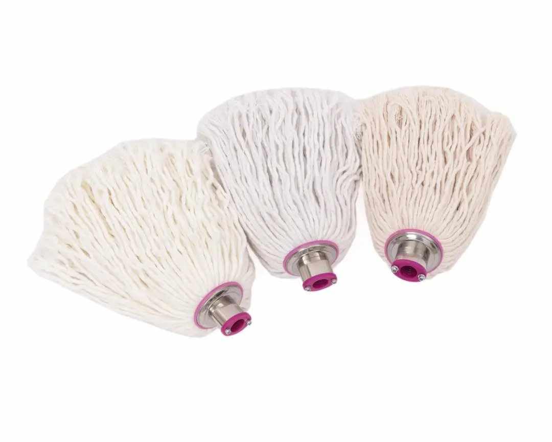 Wonka Household Cleaning Tools Mop Spare Mop - Cotton with Metal Head - Very Strong (Multicolour)