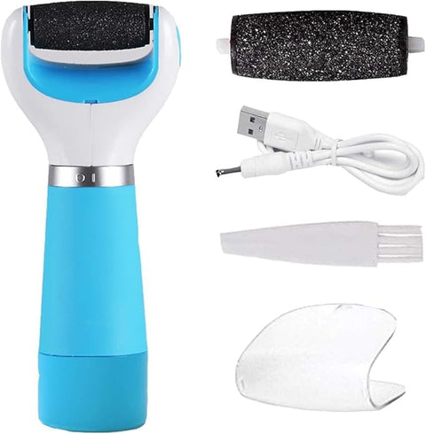 Electric Foot File Callus Remover - Foot Scrub pedicure kit Tools, Rechargeable Electronic Feet heel Scrubber Scraper Trimmers Rasp Exfoliator Portable Care Perfect for Dead Skin