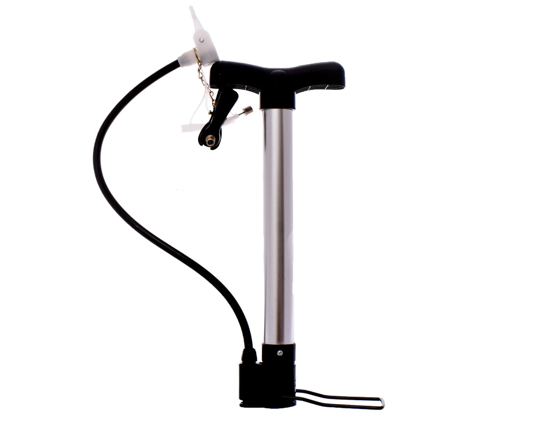 SportQ Portable Bike Tire Inflator - Hand Operated Floor Tire Pump for Basketball, Football, Ballons and More (40Cm)