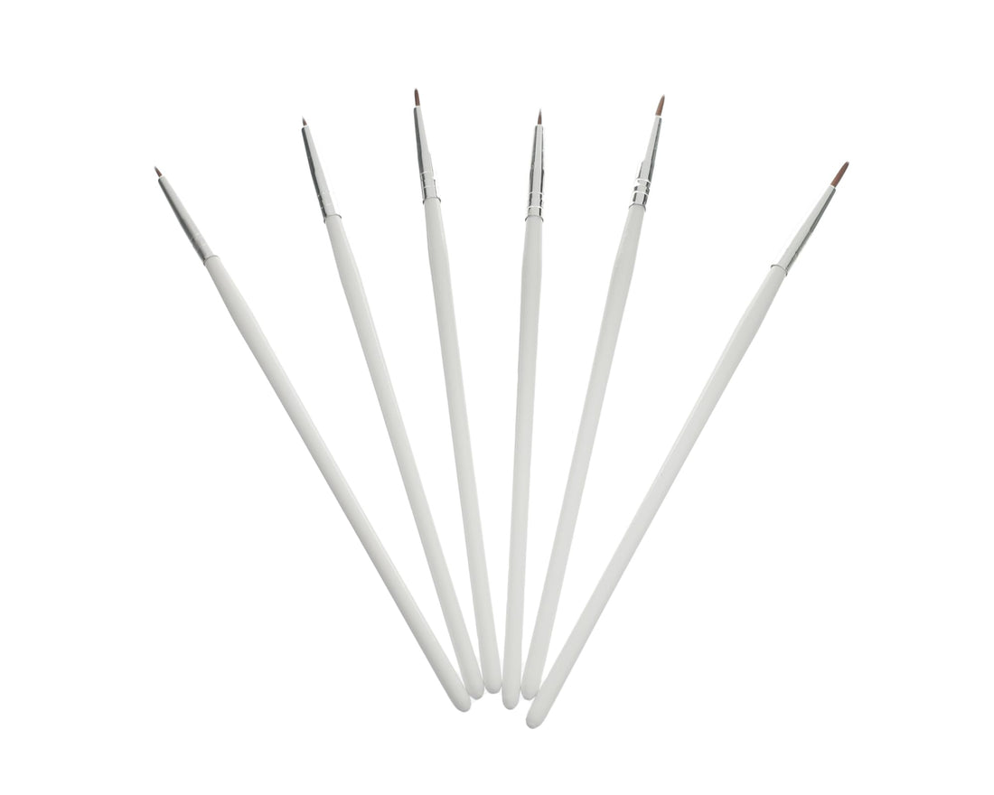 Keep Smiling KS-95 00&000 Set Of 6 Pieces Of Paint Brushes In Various Sizes, Made With Premium Material For Durability And Long-Lasting Use - White