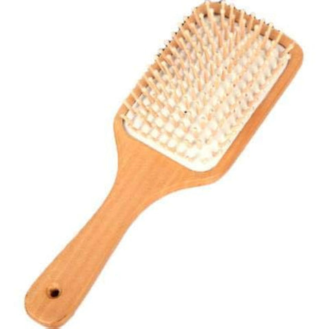 1PCS One Colors Hair Care Wooden Spa Massage Comb Wooden Paddle Pointed Handle Teeth Hair Brush Antistatic Cushion Comb